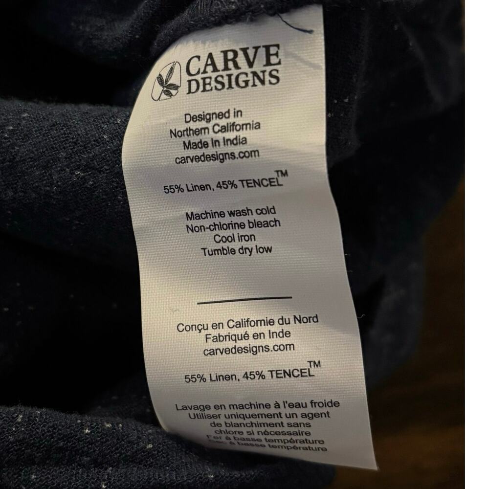 Carve Designs Women’s Small Romper One Piece Sophie Linen Blend Short Sleeve - Picture 5 of 12